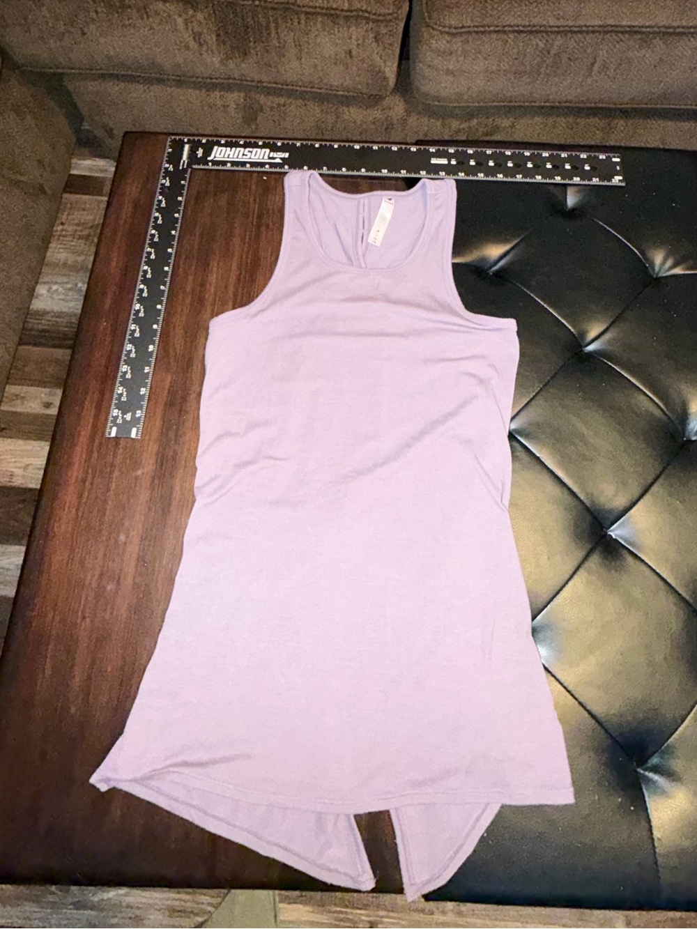 90 Degree By Reflex Lavender Racerback Tank Top Open Back